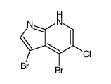 3,4-Dibromo-5-chloro-1H-pyrrolo[2,3-b]pyridine Structure