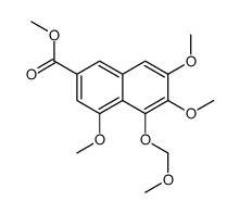 4,6,7-三甲氧基-5-(甲氧基甲氧基)-2-萘羧酸甲酯结构式