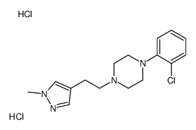 1-(2-chlorophenyl)-4-[2-(1-methylpyrazol-4-yl)ethyl]piperazine,dihydrochloride Structure