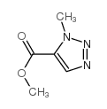 1-甲基-1,2,3-三氮唑-5-甲酸甲酯结构式