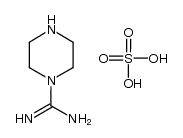 piperazine-1-carboxamidinamide sulfate Structure
