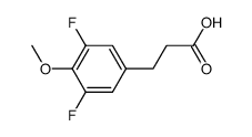 3-(3,5-二氟-4-甲氧基苯基)丙酸结构式