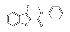 3-chloro-N-methyl-N-phenyl-1-benzothiophene-2-carboxamide结构式