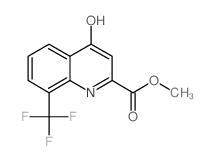 4-羟基-8-(三氟甲基)喹啉-2-羧酸甲酯结构式