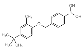 4-[(4-叔丁基-2-甲基苯氧基)甲基]苯基硼酸图片
