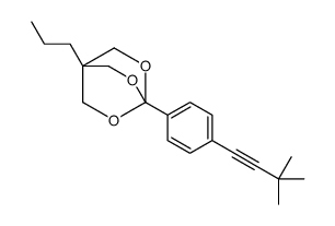 2,6,7-Trioxabicyclo(2.2.2)octane, 1-(4-(3,3-dimethyl-1-butynyl)phenyl)-4-propyl- Structure