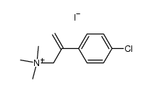 <2-(4-chlorophenyl)prop-1-en-3-yl>trimethylammonium iodide结构式