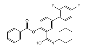 3-(环己基氨基甲酰)-2,4-二氟联苯-4-苯甲酸结构式