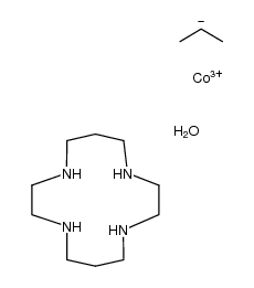 H2O(1,4,8,11-tetraazacyclotetradecane)CoPr(2+) Structure