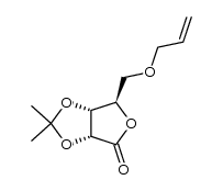 5'-O-allyl-2',3'-O-isopropylidene-D-ribonic-γ-lactone Structure