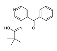 N-(4-benzoylpyridin-3-yl)-2,2-dimethylpropanamide结构式