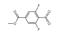 3,5-二氟-4-硝基苯甲酸甲酯结构式