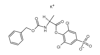 Z-Ala-OH 2,6-dichloro-4-sulfenyl ester potassium salt结构式