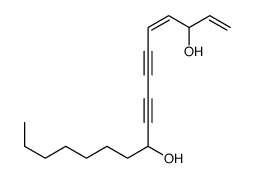 heptadeca-1,4-dien-6,8-diyne-3,10-diol Structure