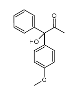 1-hydroxy-1-(4-methoxyphenyl)-1-phenylpropan-2-one结构式