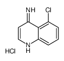 5-氯-喹啉-4-胺盐酸盐结构式