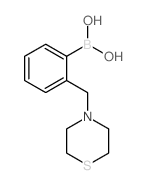 2-(硫代吗啉甲基)苯硼酸结构式