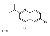 6-Bromo-4-chloro-2-isopropylquinoline hydrochloride结构式
