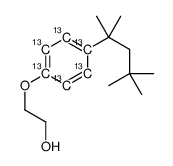 4-tert-Octylphenol Monoethoxylate-13C6 Structure
