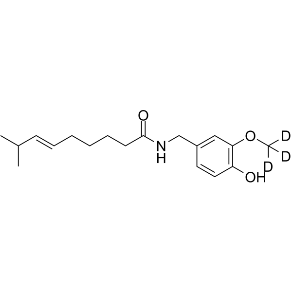 (E/Z)-Capsaicin-d3 Structure