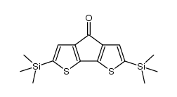 2,6-bis(trimethylsilyl)-4H-cyclopenta[2,1-b:3,4-b']dithiophen-4-one Structure