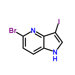 5-Bromo-3-iodo-1H-pyrrolo[3,2-b]pyridine structure