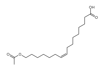 16-acetoxy-(Z)-9-hexadecenoic acid Structure