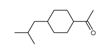 1-(4-isobutylcyclohexyl)-1-ethanone结构式