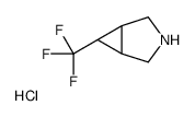 (1R,5S)-6-(trifluoromethyl)-3-azabicyclo[3.1.0]hexane,hydrochloride Structure