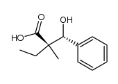 erythro-2-Ethyl-3-hydroxy-2-methyl-3-phenylpropionic Acid结构式