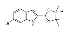 6-Bromoindole-2-boronic acid pinacol ester Structure