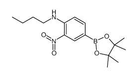 3-硝基-4-(丁氨基)苯硼酸频哪醇酯图片