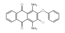 1,4-二氨基-3-氯-2-苯氧基-9,10-蒽二酮结构式