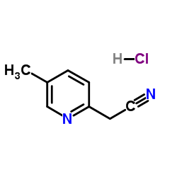 (5-Methyl-2-pyridinyl)acetonitrile hydrochloride (1:1) Structure