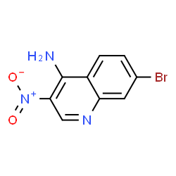 7-溴-3-硝基喹啉-4-胺结构式