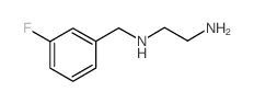N-(3-氟苄基)乙烷-1,2-二胺结构式