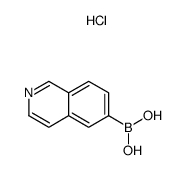 异喹啉-6-硼酸盐酸盐结构式