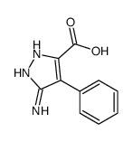 5-amino-4-phenyl-1H-pyrazole-3-carboxylic acid(SALTDATA: FREE) Structure