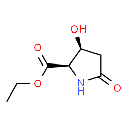 D-Proline, 3-hydroxy-5-oxo-, ethyl ester, cis- (9CI)结构式