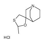 (2R,5R)-2-methylspiro[1,3-oxathiolane-5,3'-1-azabicyclo[2.2.2]octane],hydrochloride Structure