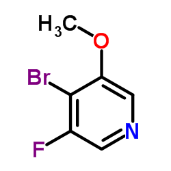 4-溴-3-氟-5-甲氧基吡啶结构式