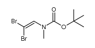tert-butyl 2,2-dibromovinyl(methyl)carbamate结构式