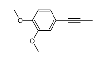 1,2-dimethoxy-4-(prop-1-ynyl)benzene结构式