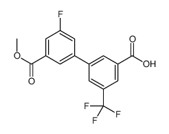 3-(3-fluoro-5-methoxycarbonylphenyl)-5-(trifluoromethyl)benzoic acid Structure
