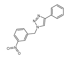 1-(3-nitrobenzyl)-4-phenyl-1H-1,2,3-triazole Structure