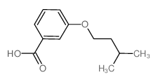 3-(异戊氧基)苯甲酸结构式