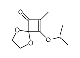 2-methyl-1-propan-2-yloxy-5,8-dioxaspiro[3.4]oct-1-en-3-one结构式