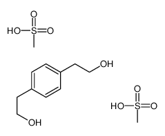 2-[4-(2-hydroxyethyl)phenyl]ethanol,methanesulfonic acid结构式