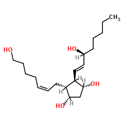 1,9alpha, 11alpha, 15s-tetrahydroxyprosta-5z, 13e-diene Structure