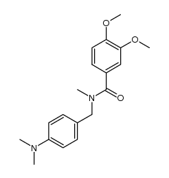 N-(4-(dimethylamino)benzyl)-3,4-dimethoxy-N-methylbenzamide结构式